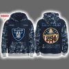 Raiders US Navy 250th Birthday Celebration Night Game 2025 Hoodie Joggers Cap
