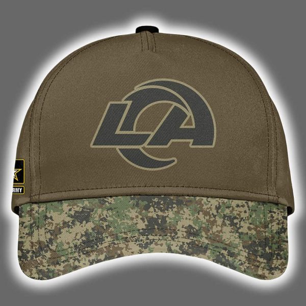 Rams US Army 250th Birthday Celebration Night Game 2025 Hoodie Joggers Cap 3