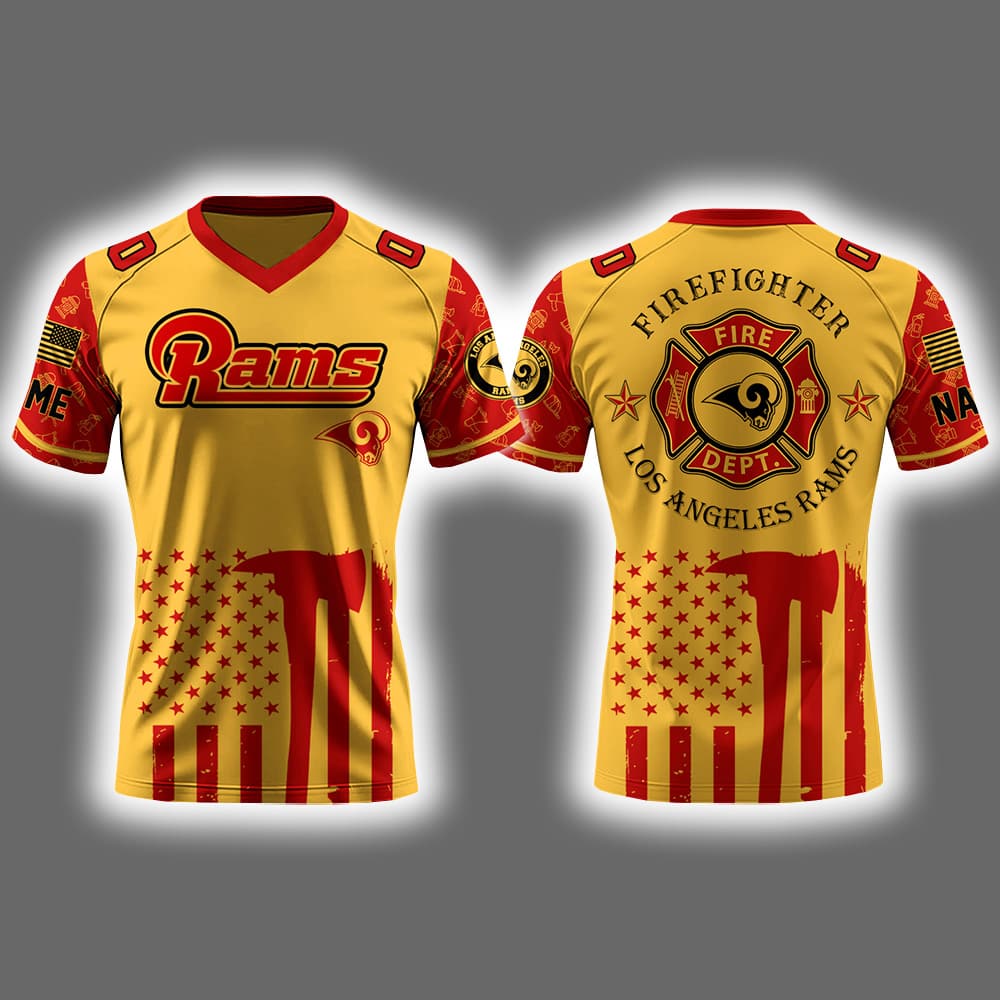 Rams x Firefighter Appreciation Night 2025 Football Jersey Rams x Firefighter Appreciation Night 2025 Football Jersey