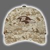 Ravens 2025 United State Mine Corps 250th Anniversary Hoodie Joggers Cap 3