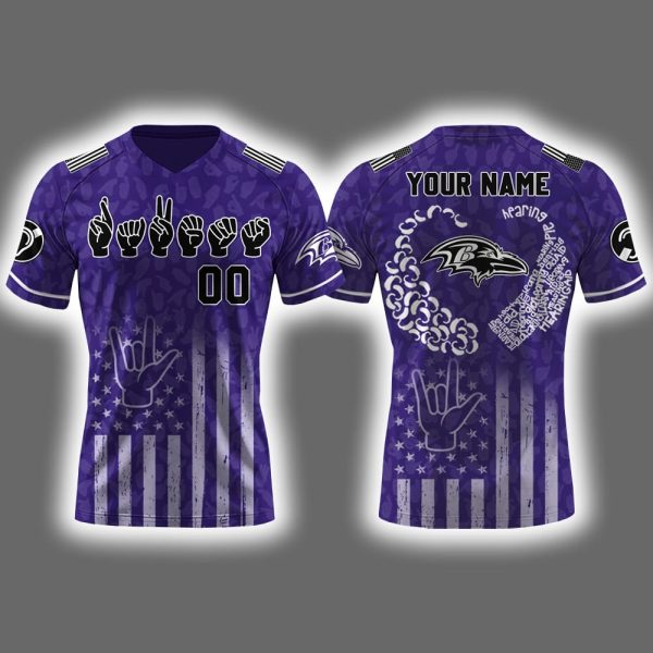 Ravens Deaf & Hard-of-Hearing Awareness Day 2025 Jersey