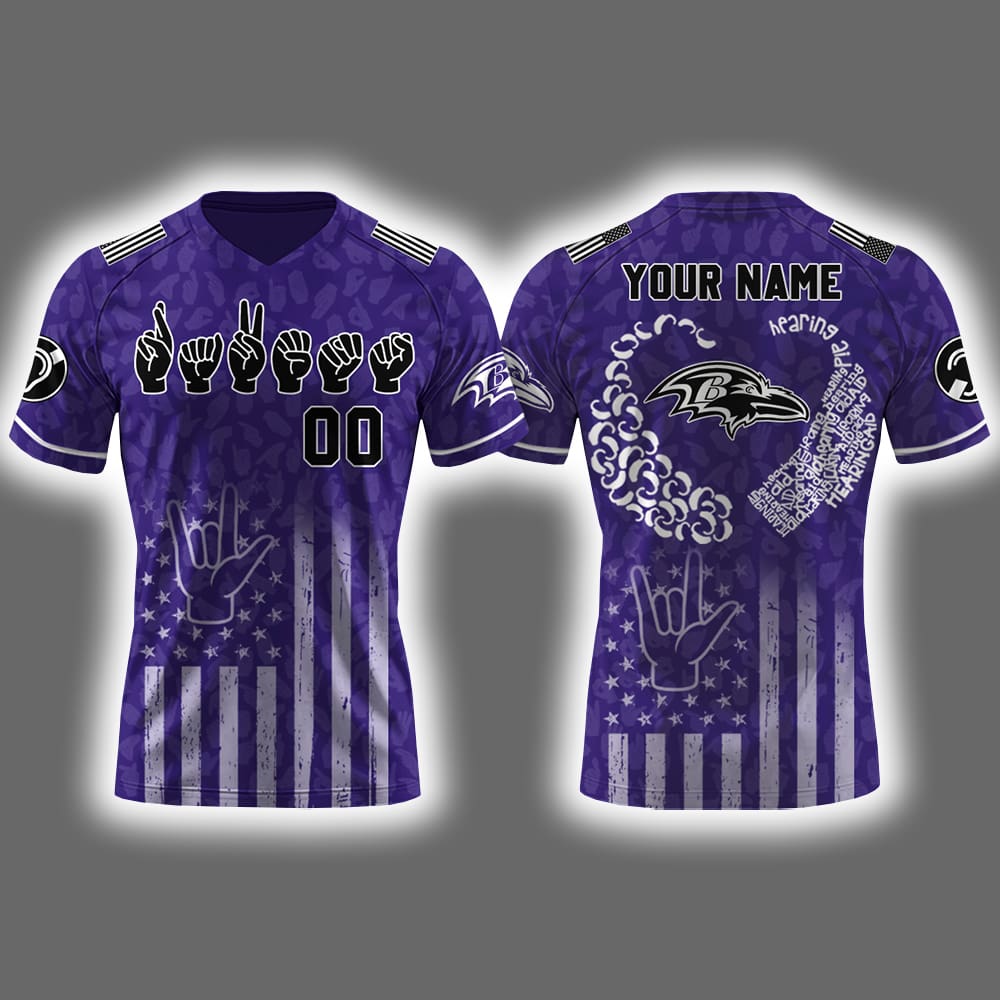 Ravens Deaf & Hard-of-Hearing Awareness Day 2025 Jersey Ravens Deaf & Hard-of-Hearing Awareness Day 2025 Jersey