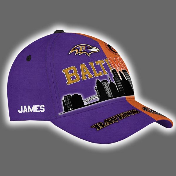 Ravens x Orioles Skyline Personalized Hat 2
