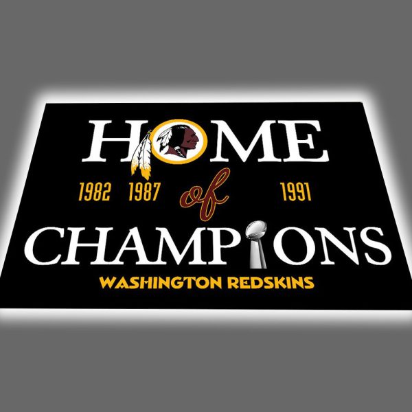 Redskins Home of Champions Doormat