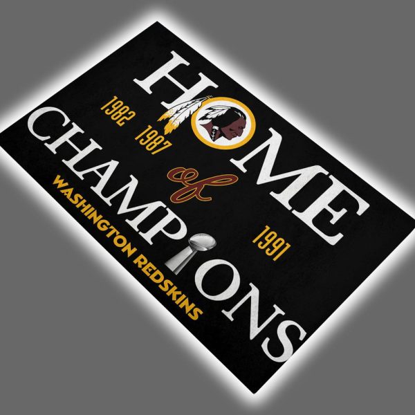 Redskins Home of Champions Doormat 2