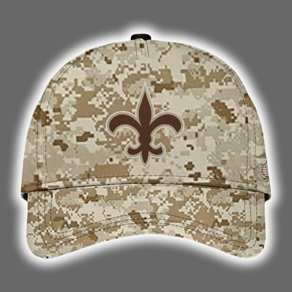 Saints 2025 United State Mine Corps 250th Anniversary Hoodie Joggers Cap 3
