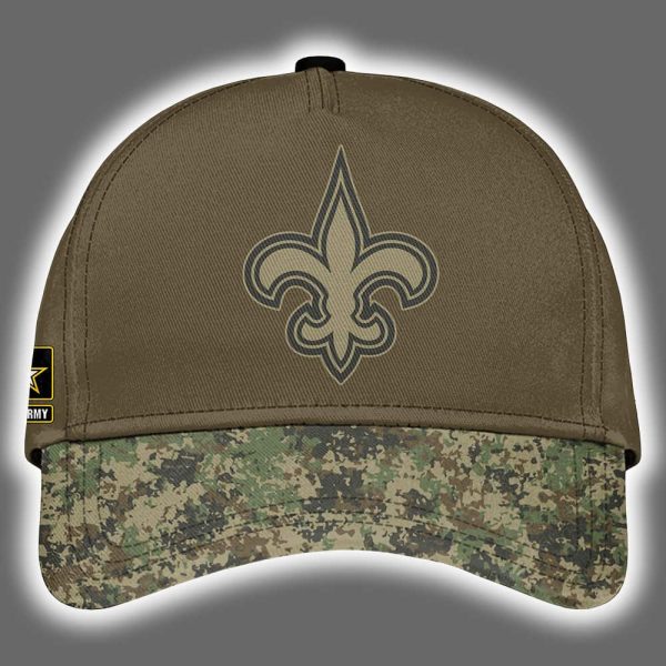 Saints US Army 250th Birthday Celebration Night Game 2025 Hoodie Joggers Cap 3