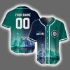 Seahawks x Mariners Skyline Personalized Jersey