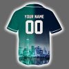 Seahawks x Mariners Skyline Personalized Jersey 3