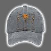 Skeleton Halloween FDT Print Baseball Cap2