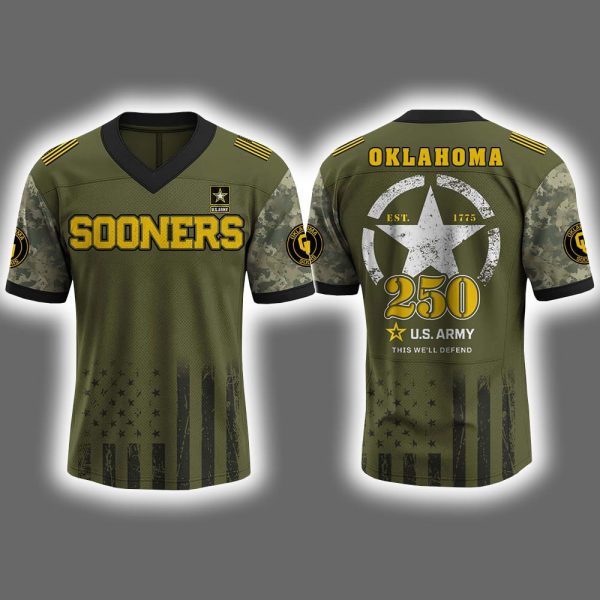 Sooners US ARMY 250th Birthday Celebration 2025 Jersey