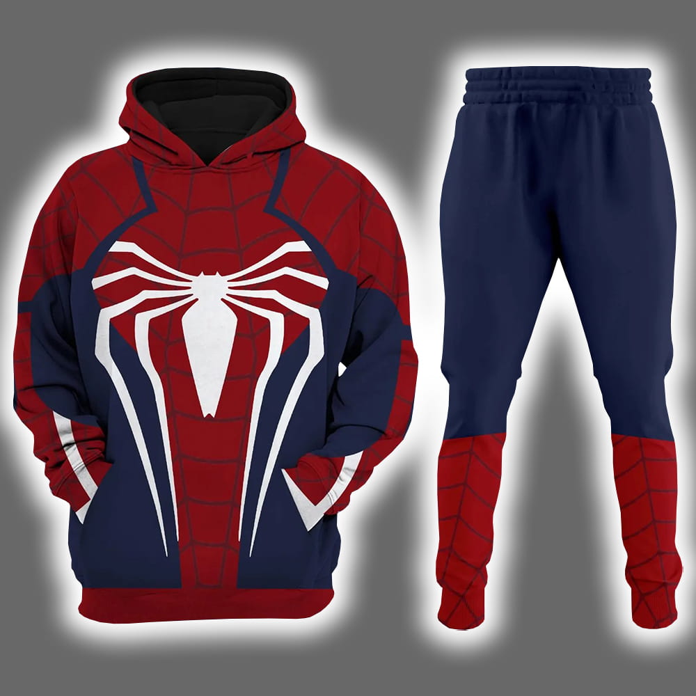 Spider Man Halloween Costume Hoodie Joggers Spider Man Halloween Costume Hoodie Joggers