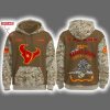 Texans USMC 250th Birthday Celebration Night Game 2025 Hoodie Joggers Cap