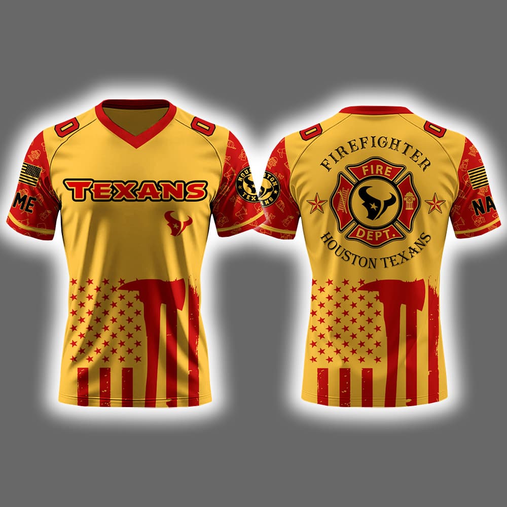 Texans x Firefighter Appreciation Night 2025 Football Jersey Texans x Firefighter Appreciation Night 2025 Football Jersey