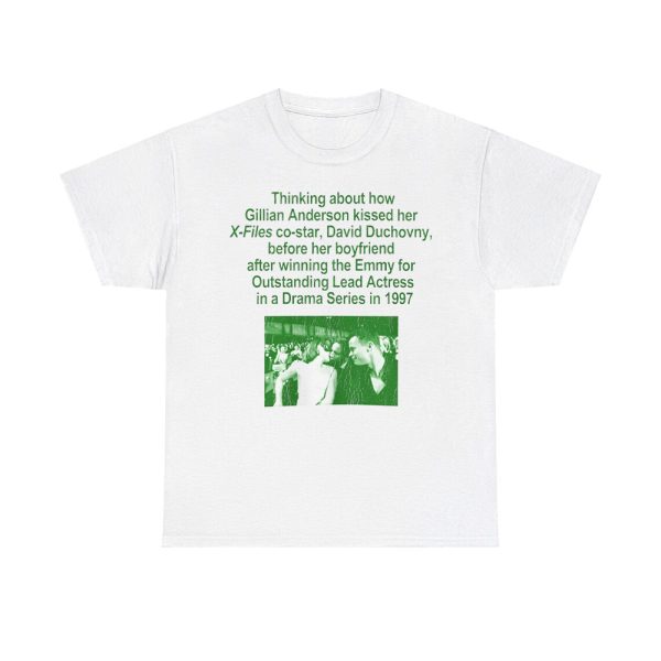 Thinking About How Gillian Anderson Kissed Her X-Files Co-Star David Duchovny Shirt