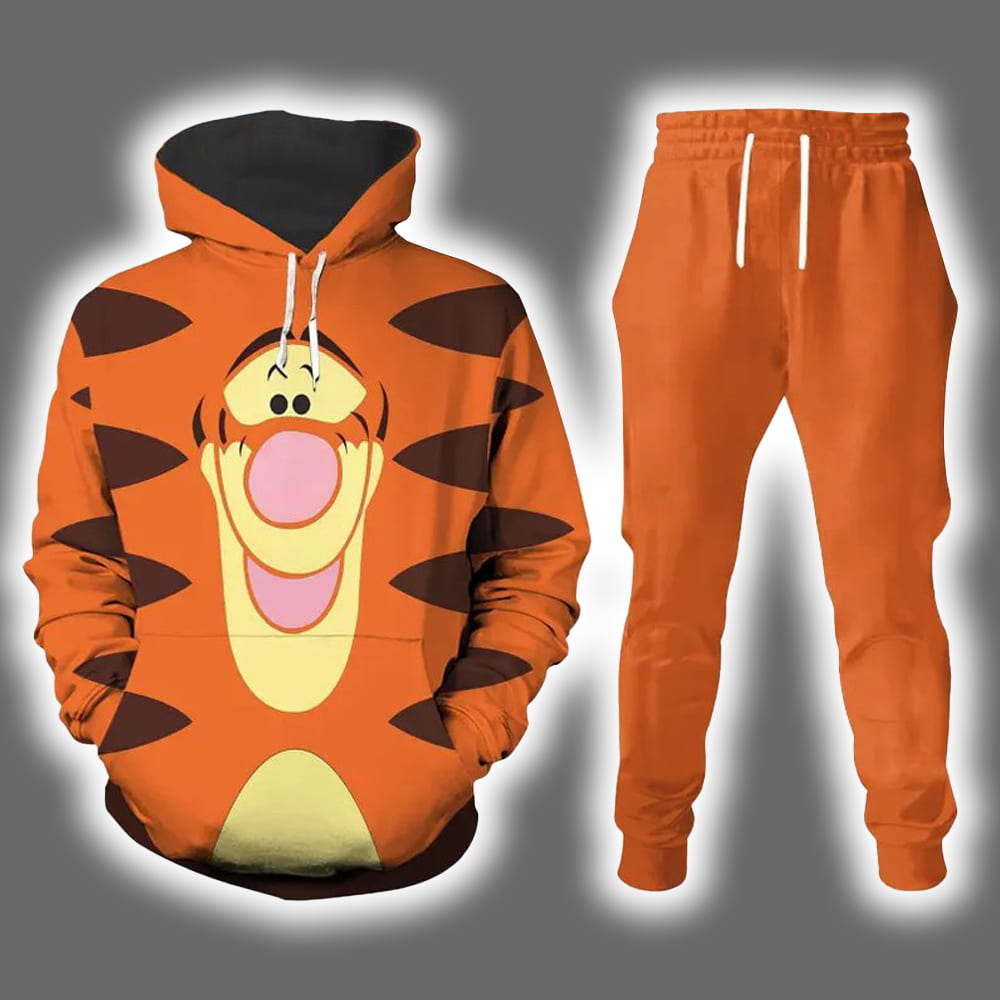Tigger Winnie the Pooh Costume Halloween Hoodie Jogger Tigger Winnie the Pooh Costume Halloween Hoodie Jogger