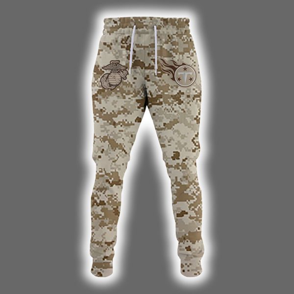 Titans 2025 United State Mine Corps 250th Anniversary Hoodie Joggers Cap 2
