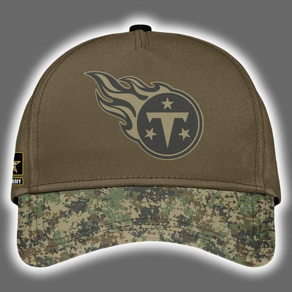 Titans US Army 250th Birthday Celebration Night Game 2025 Hoodie Joggers Cap 3