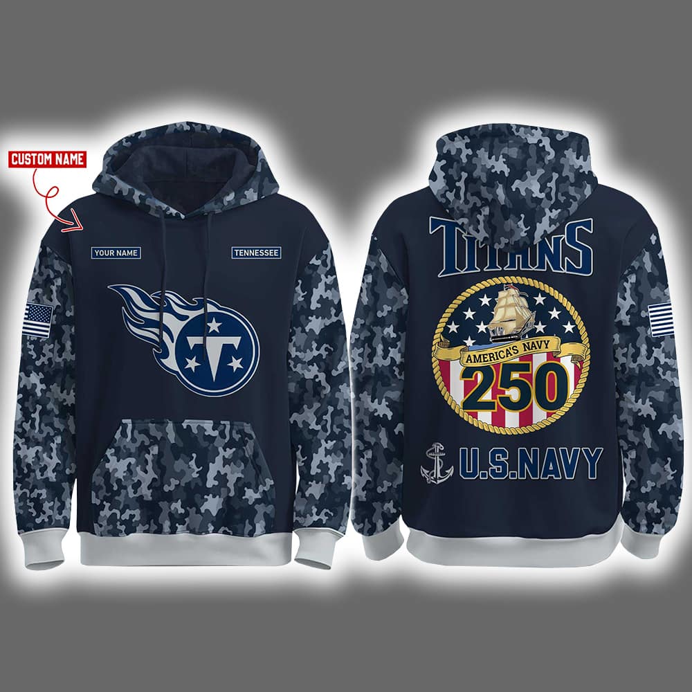 Titans US Navy 250th Birthday Celebration Night Game 2025 Hoodie Joggers Cap Titans US Navy 250th Birthday Celebration Night Game 2025 Hoodie Joggers Cap