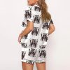 Unhinged and Feral Raccoon Satin Pajama Set 3