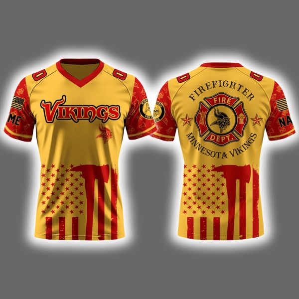 Vikings x Firefighter Appreciation Night 2025 Football Jersey
