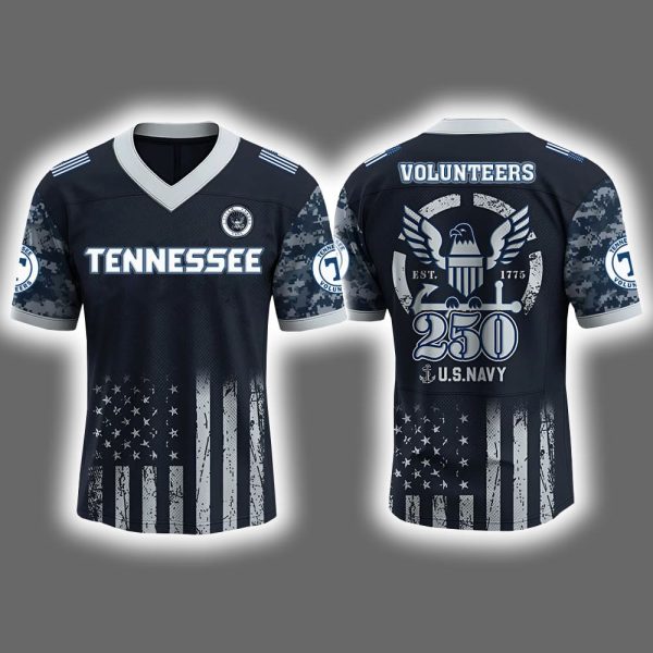 Volunteers 2025 US Navy 250th Birthday Celebration Jersey