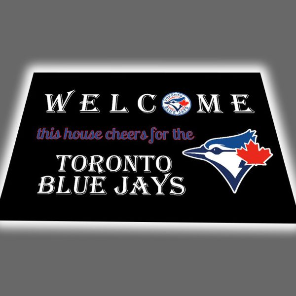 Welcome This House Cheers for The Blue Jays Doormat