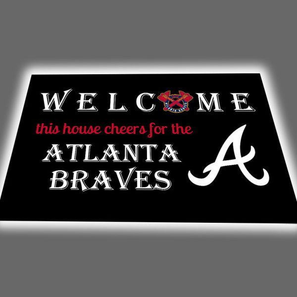 Welcome This House Cheers for The Braves Doormat