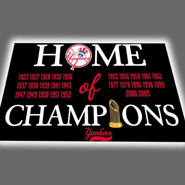 Yankees Home of Champions Doormat