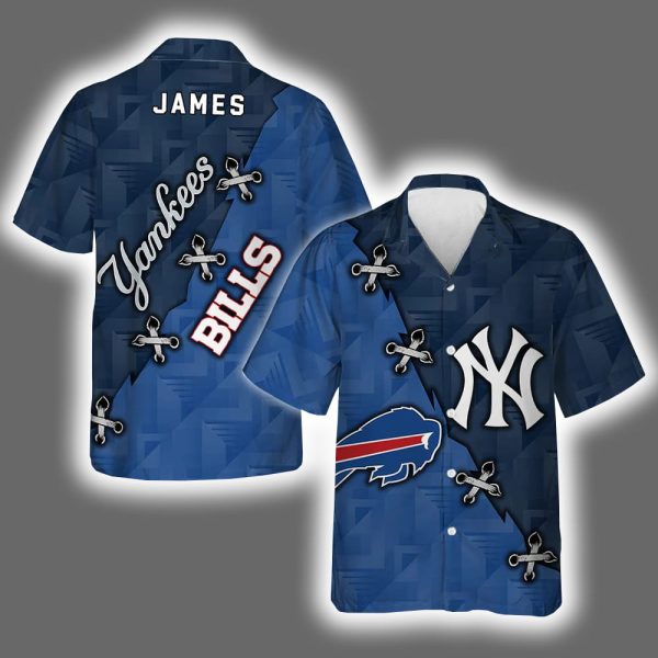 Yankees x Bills Customized Hawaiian Shirt