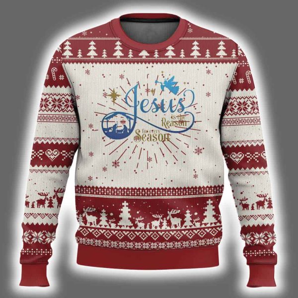 Jesus Is The Reason For The Season Ugly Christmas Sweater 2