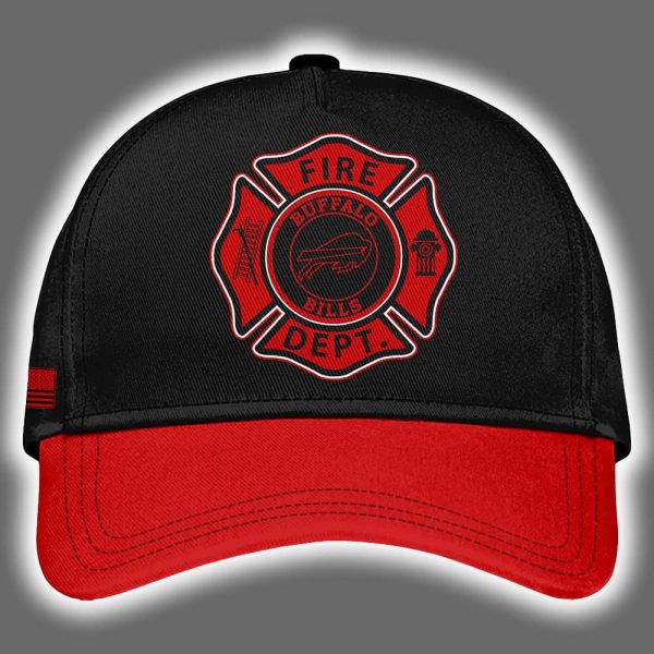 2025 Bills Firefighter Appreciation Night Game Hoodie Joggers Cap 3