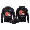 2025 Browns Crucial Catch Intercept Cancer Hoodie Cap 2