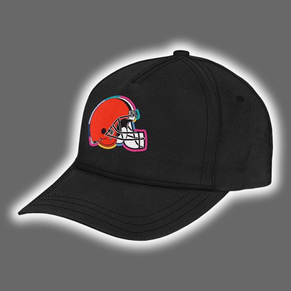 2025 Browns Crucial Catch Intercept Cancer Quarter Zip Hoodie 2