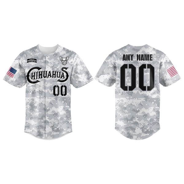 2025 Chihuahuas Military Appreciation Night Camo Jersey