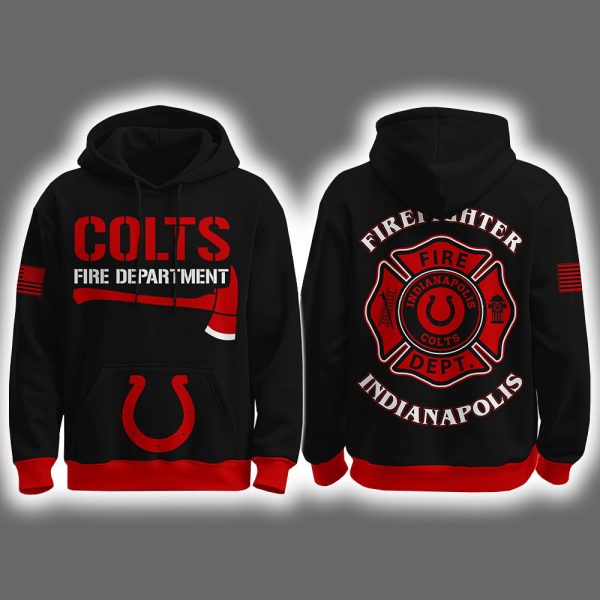 2025 Colts Firefighter Appreciation Night Game Hoodie Joggers Cap