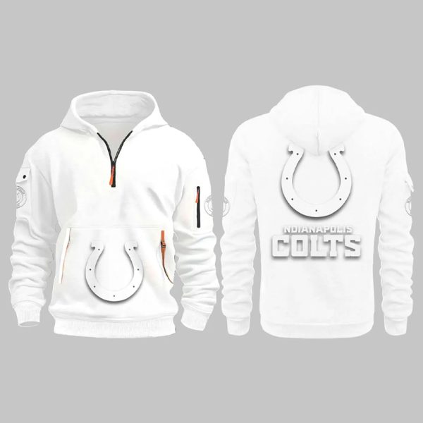 2025 Colts White Out Quarter Zip Hoodie