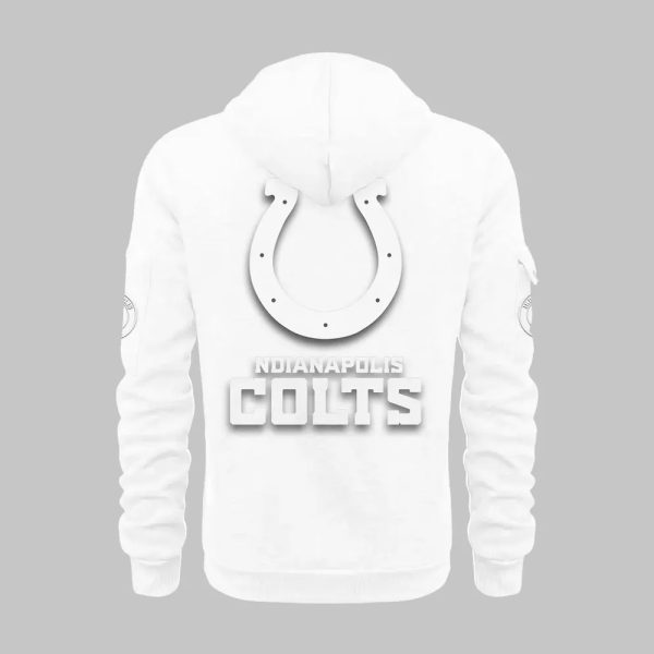 2025 Colts White Out Quarter Zip Hoodie 3