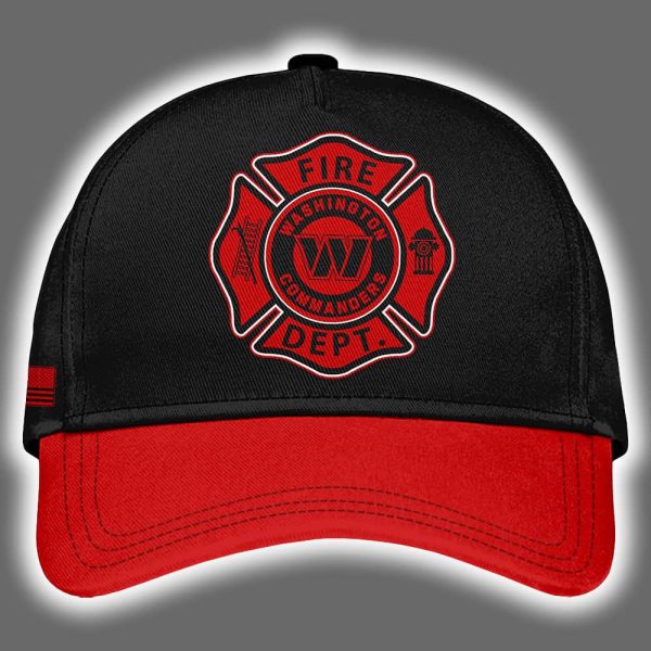 2025 Commanders Firefighter Appreciation Night Game Hoodie Joggers Cap 3