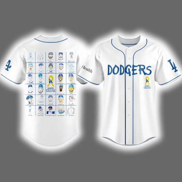 2025 Dodgers Childhood Cancer Awareness Night Jersey