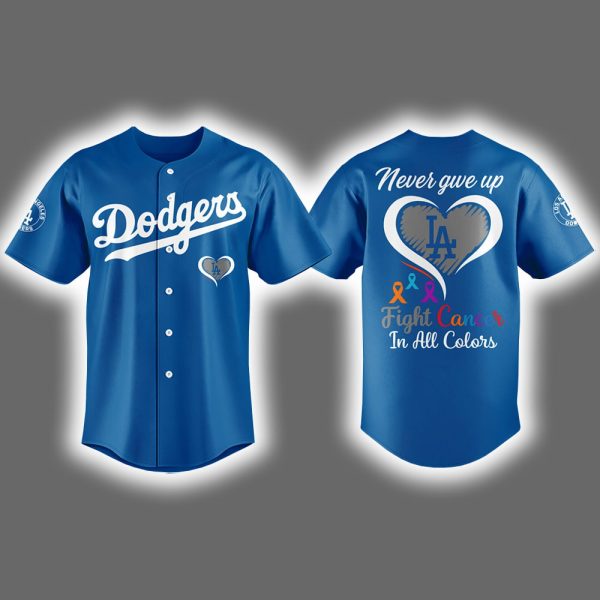 2025 Dodgers Fight Cancer Night Jersey