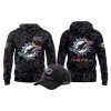 2025 Dolphins Crucial Catch Intercept Cancer Hoodie Cap 2