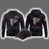 2025 Falcons Crucial Catch Intercept Cancer Hoodie Cap