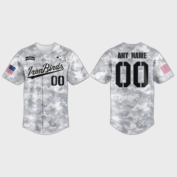 2025 IronBirds Military Appreciation Night Camo Jersey