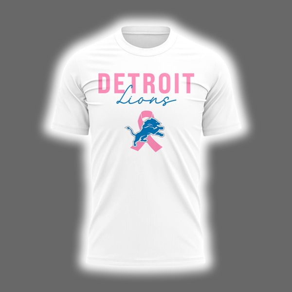 2025 Lions In October We Wear Pink Shirt 2