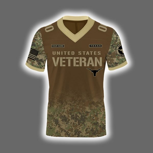 2025 Longhorns Happy Veterans Day Night Game Jersey 2