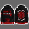 2025 NY Giants Firefighter Appreciation Night Game Hoodie Joggers Cap