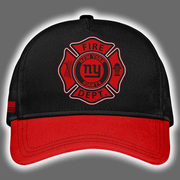 2025 NY Giants Firefighter Appreciation Night Game Hoodie Joggers Cap 3