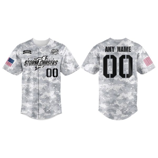 2025 Omaha Storm Chasers Military Appreciation Night Camo Jersey