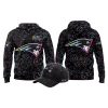 2025 Patriots Crucial Catch Intercept Cancer Hoodie Cap 2